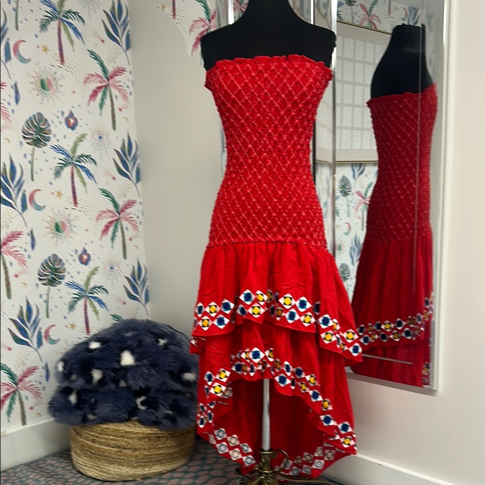 Alexis Red Asymmetrical Dress
